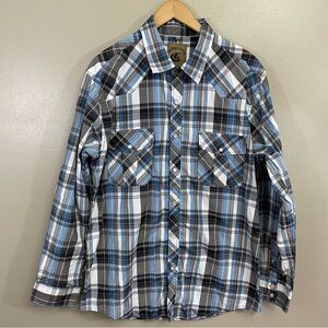 Coevals Club Men’s size large Western Long Sleeve Pearl Snap Shirt